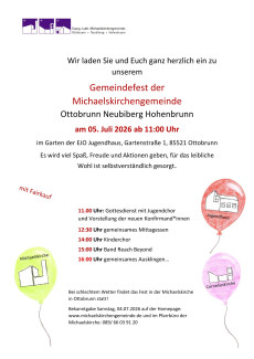 Plakat Gemeindefest